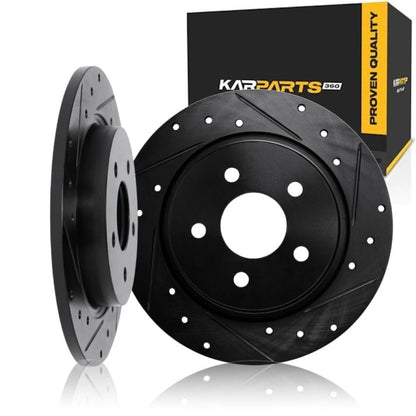 Rotor Set Front for Subaru WRX (2022–2025) ALX-PAU-DF-8002-13021-CLA3, Vented, Drilled, Slotted