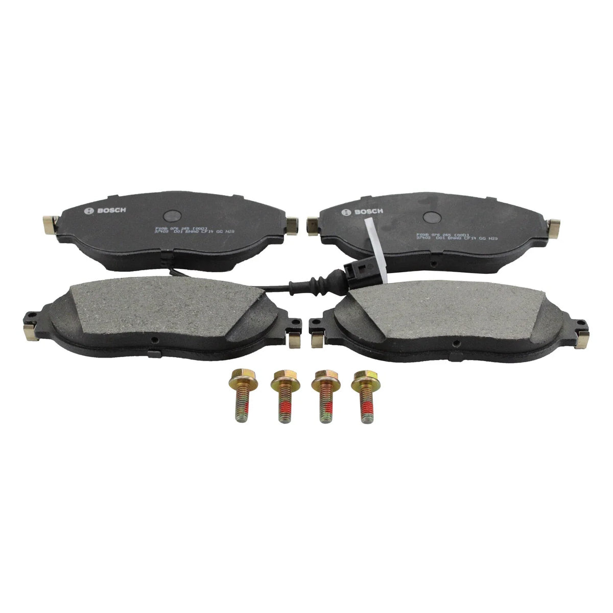 Set of 4 Bosch QuietCast Front Ceramic Brake Pads for Audi S3 VW CC Golf R GTI Jetta (2015–2020)