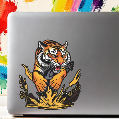 Siberian Tiger Sticker for Luggage, Thermos, Refrigerator