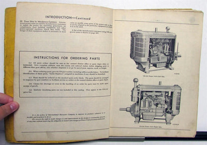 Power Unit Parts & Service Catalog for International Harvester UD-14A (1953)