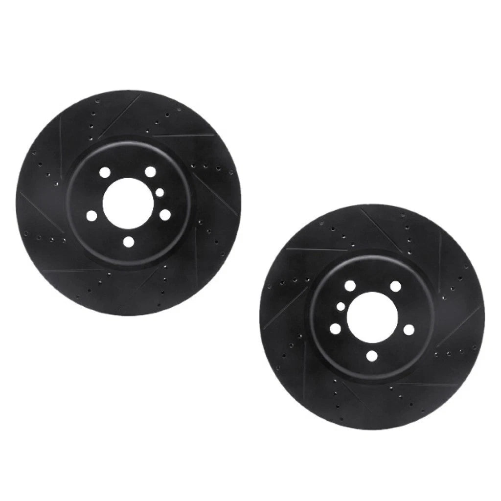 Rotor Set for BMW 335i (2014–2015) | Drilled and Slotted | ALX-PAU-DF-8002-31022-CLA6
