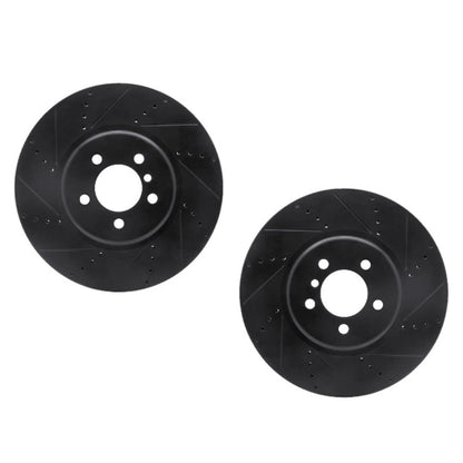 Rotor Set for BMW 335i (2014–2015) | Drilled and Slotted | ALX-PAU-DF-8002-31022-CLA6