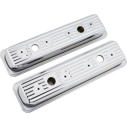 Centerbolt Valve Covers for Small Block Chevy (1987–Present) 91017181, Chrome