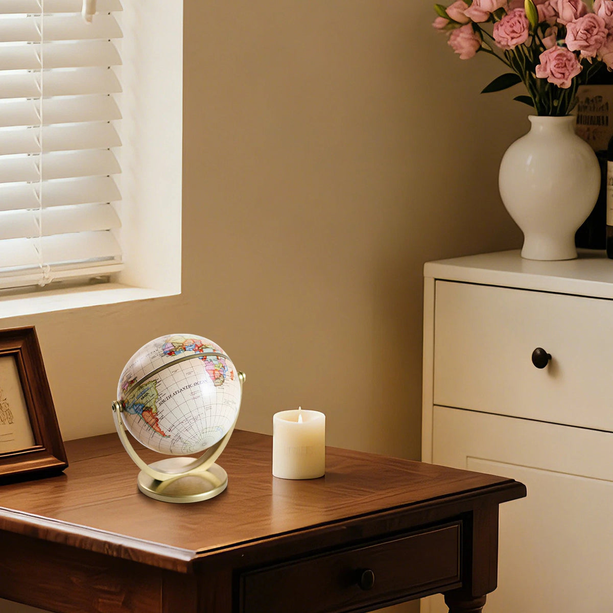 Mini Antique Globe for Educational & Decorative Use