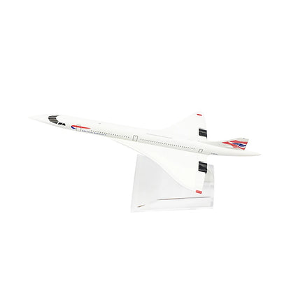 Diecast Concorde Model Airplane 16cm for British F-BVFB