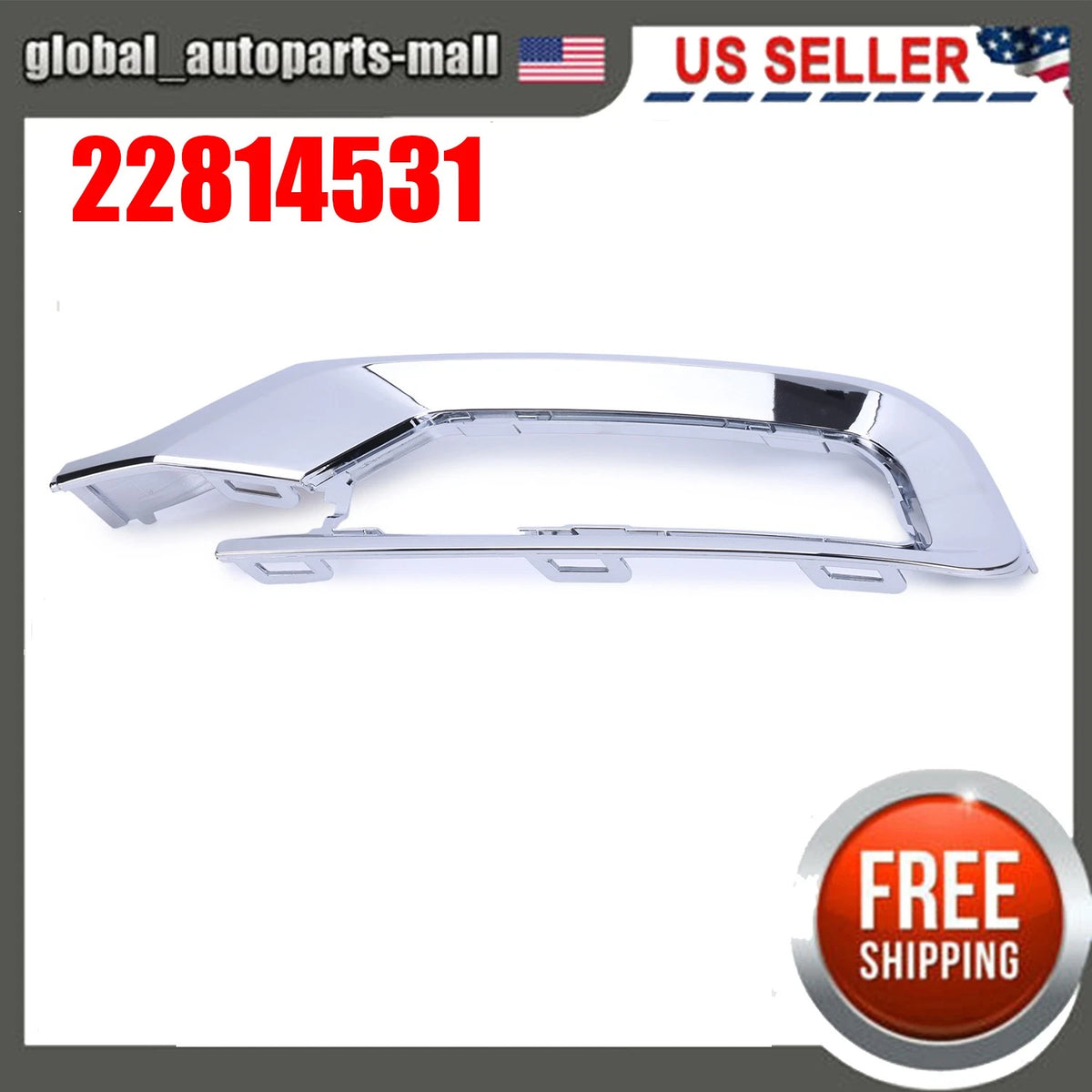 Front Passenger Side Fog Light Bezel for GMC Acadia Limited (2013–2017) 22814531
