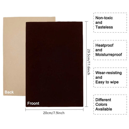 18PCS Velvet Fabric Adhesive Back Sheets A4 (8.3" x 11.7")