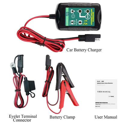 Automatic Battery Charger Maintainer for 6V 12V (1.5A)