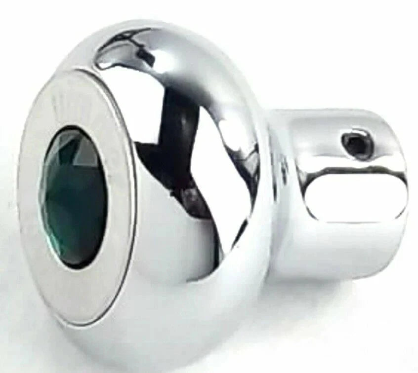 Deluxe Dimmer Control Knob Green Jewel for SS Block Letter 1/4" Shaft (95663)