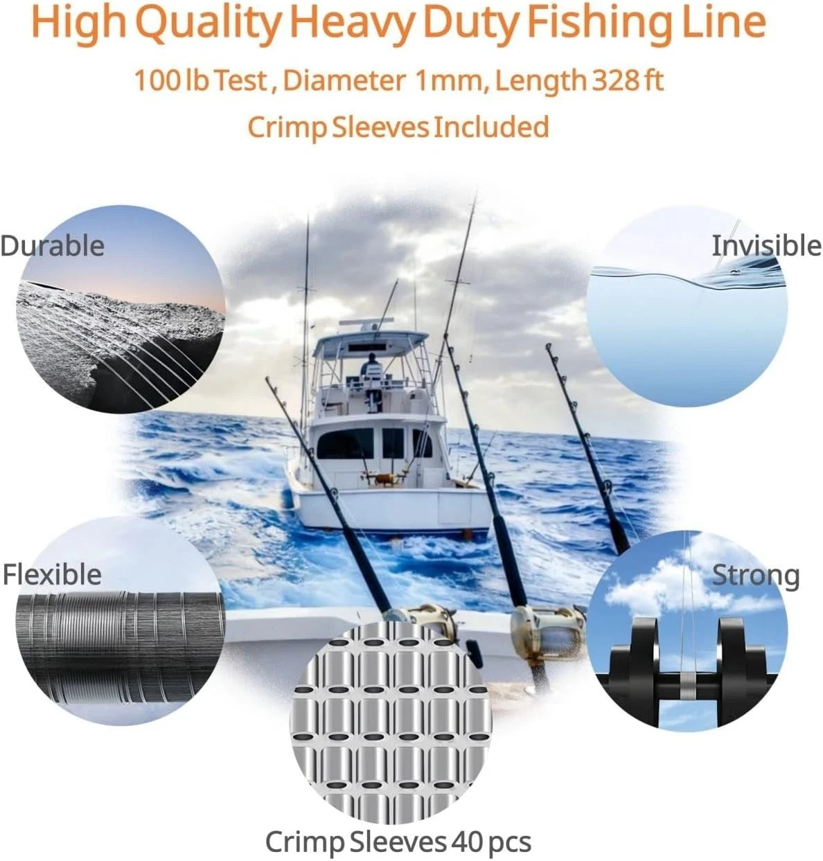 328ft Invisible Fishing Wire - 100lb Nylon Line for DIY & Events