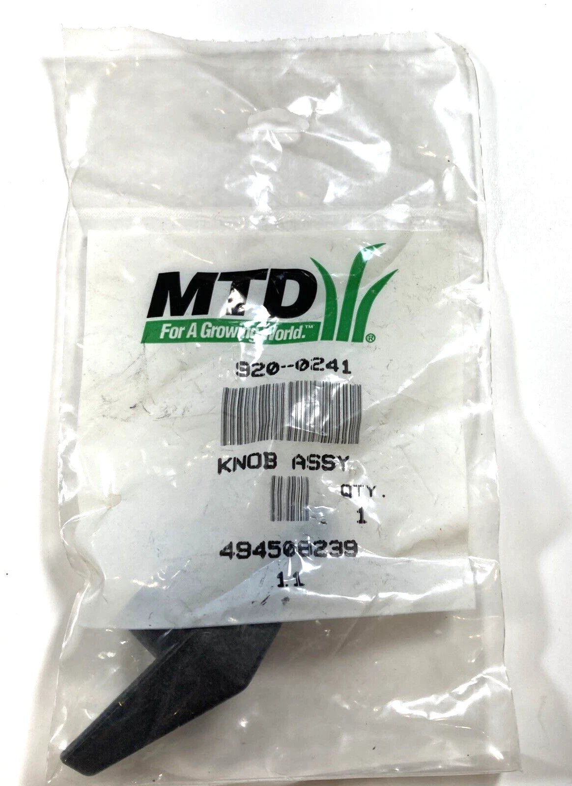 Knob Assembly for MTD (920 0241)