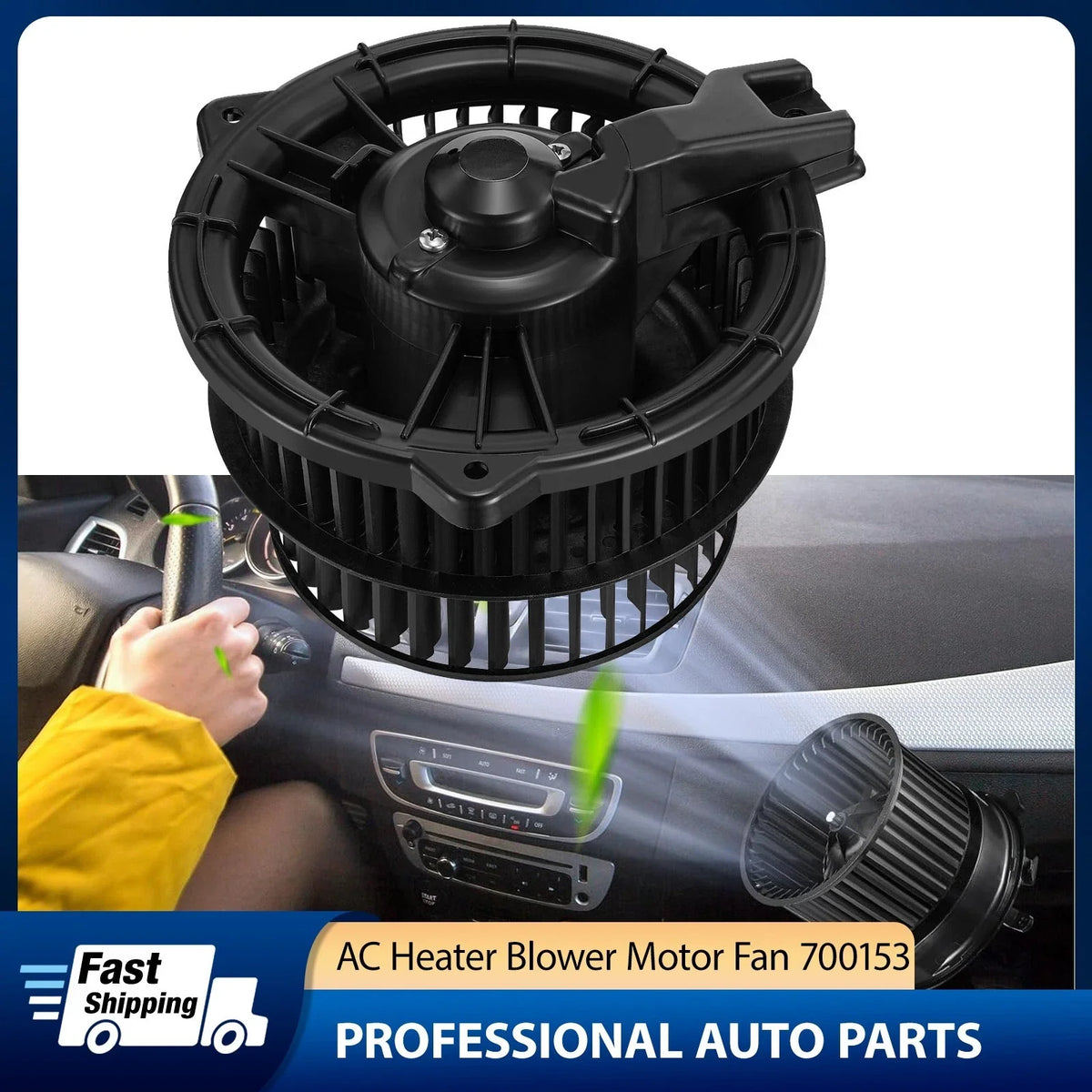 Blower Motor with Fan Cage for Toyota Prius (2001–2009) 8710347020