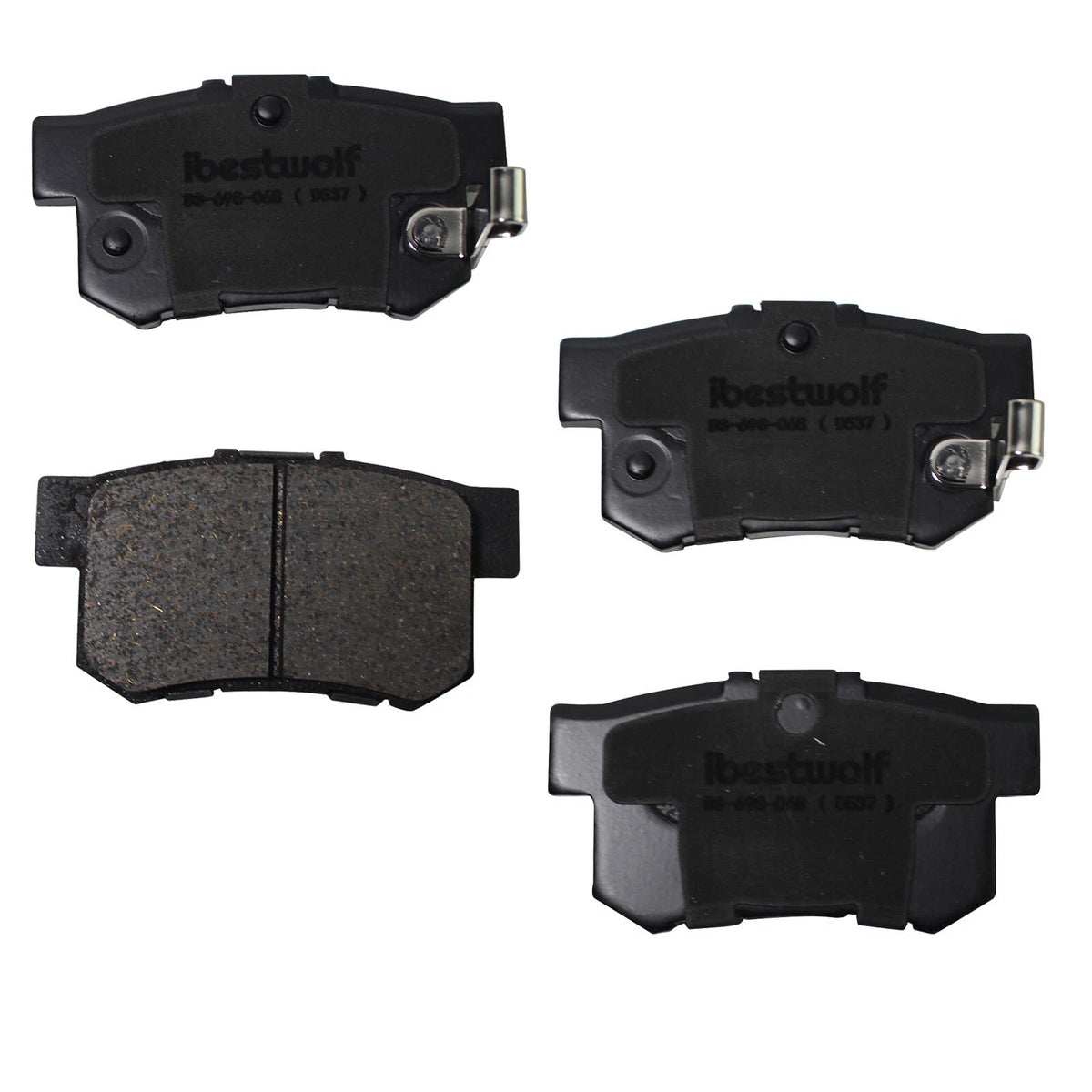 Set of 4 Rear Ceramic Brake Pads for Acura Honda Suzuki