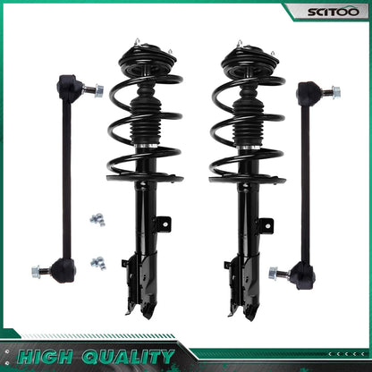 Front Strut Assemblies with Sway Bar End Links for Jeep Patriot/Compass 07-17