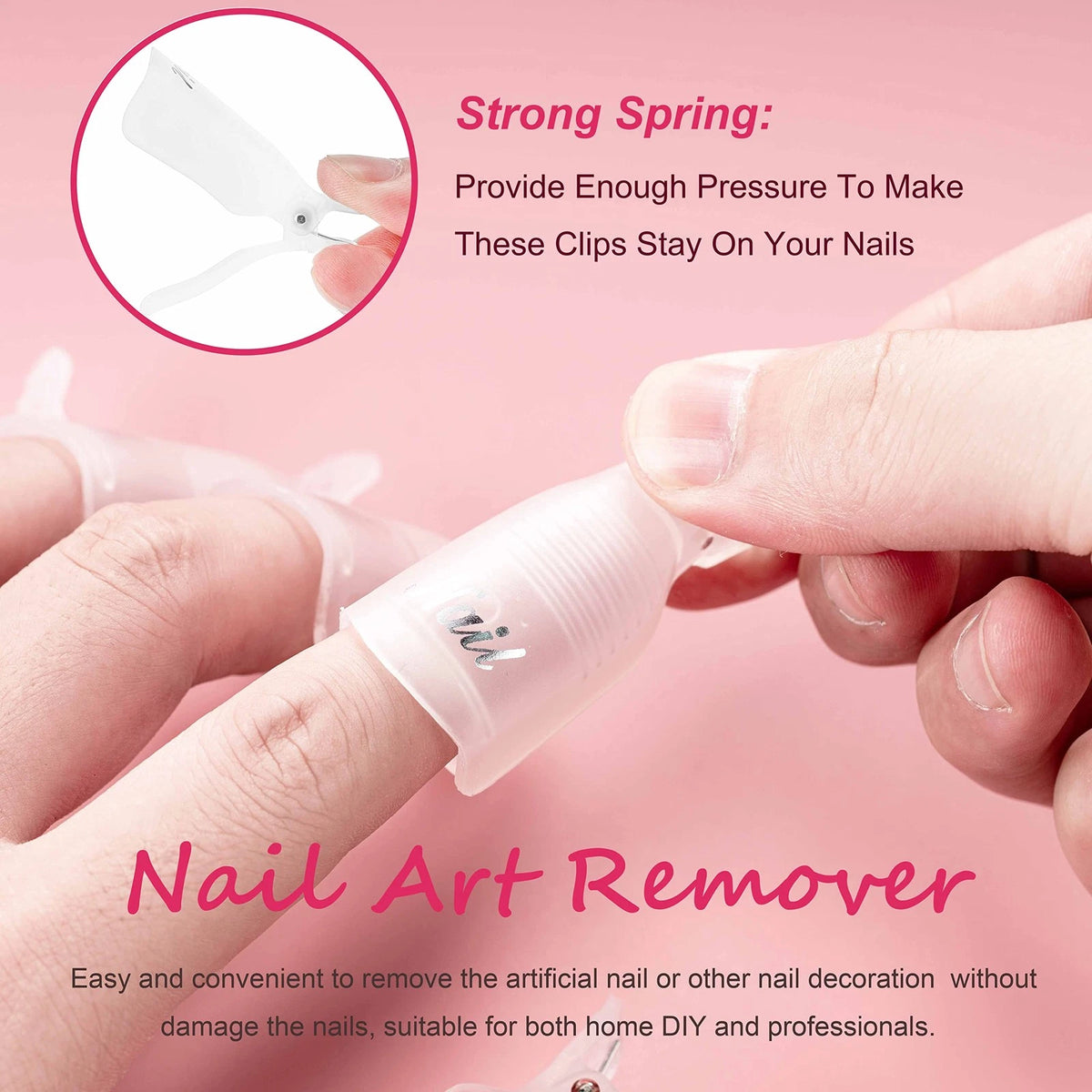 10 Clips Gel Polish Remover Tools Kit with 400 Lint-Free Wipes and Files
