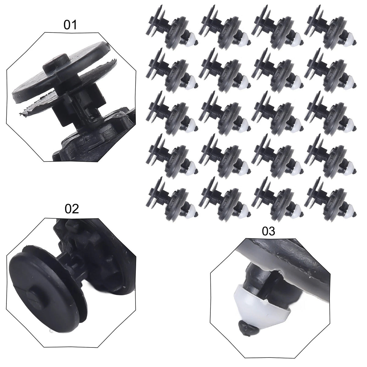 Door Trim Panel Clips for Ford Focus (2000–2018)