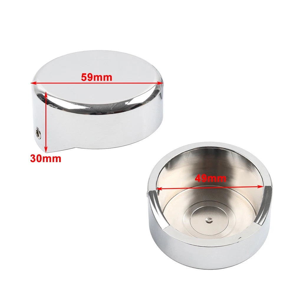 Chrome Upper Fork Caps for Harley Softail Breakout FXBR FXBRS (2018–2023)