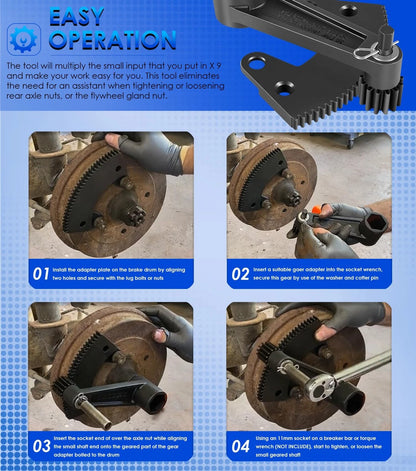 Torque Leverage Tool for VW Bug Beetle (36mm Axle Nut, Flywheel Gland Nut)
