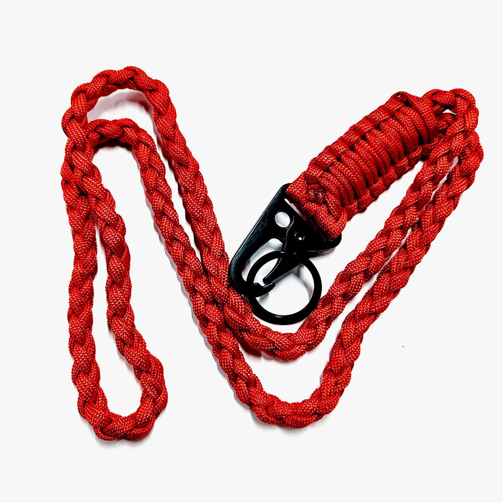 2Pcs Paracord Lanyard Whistles Strap for Keychain