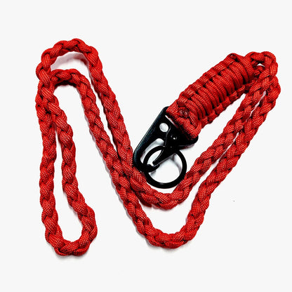 2Pcs Paracord Lanyard Whistles Strap for Keychain