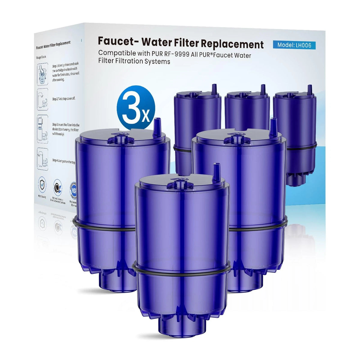 Faucet Water Filter Replacement for PUR, PUR Plus