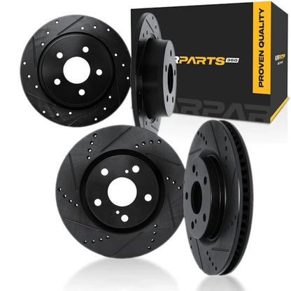 Brake Rotor Set for Honda Accord (2018–2022) ALX-PAU-DF-8004-59040-CLA1, Drilled & Slotted