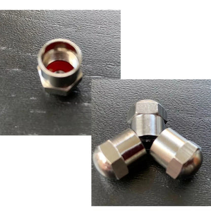 2X Chrome Tire Valve Stem Cap for Schrader (100/200)