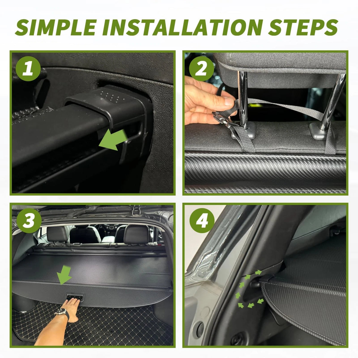 Trunk Cargo Cover for Chevy Equinox GMC Terrain (2018–2024)