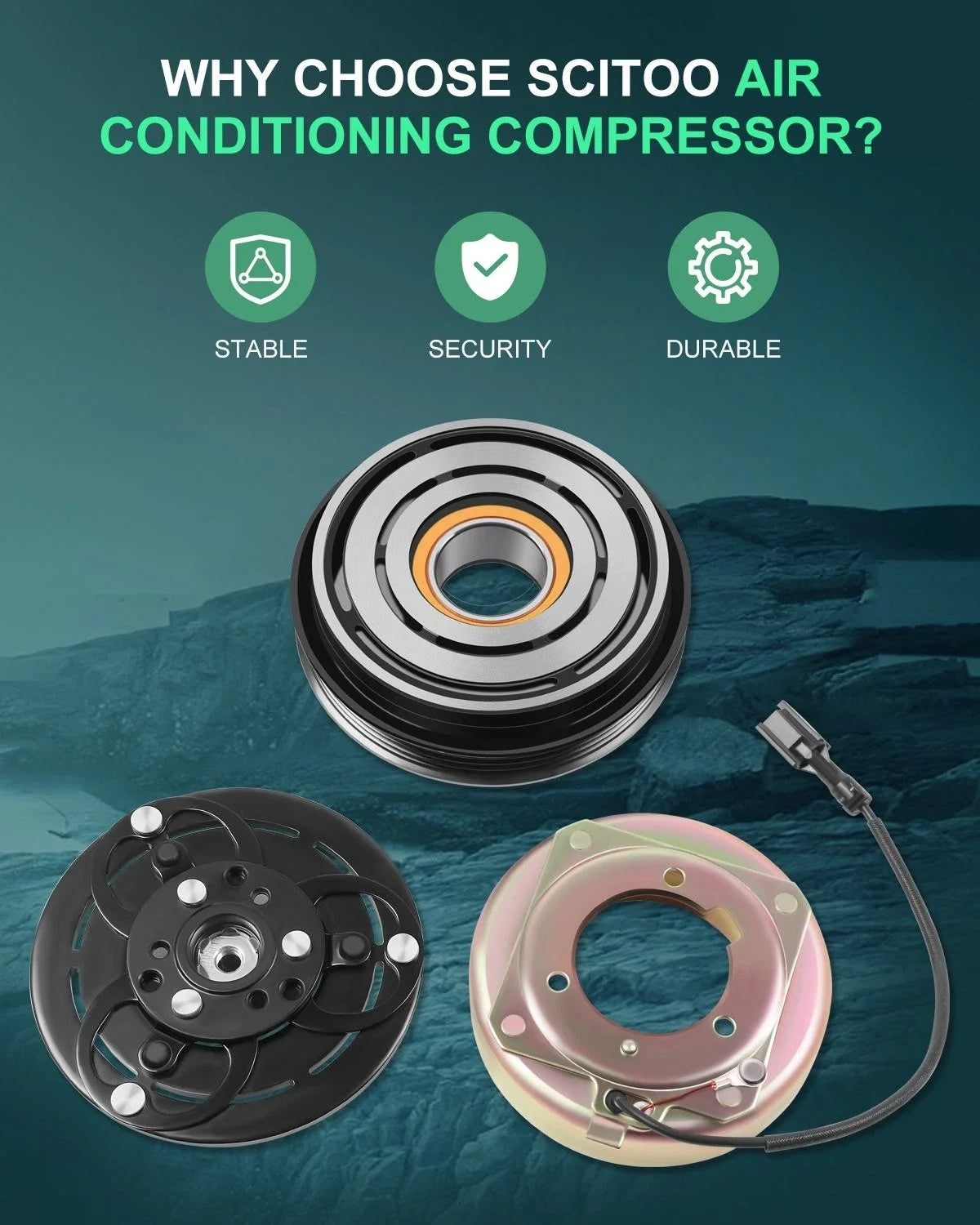A/C Compressor Clutch Kit for Subaru Forester (2003-2007) & Baja (2004-2006)