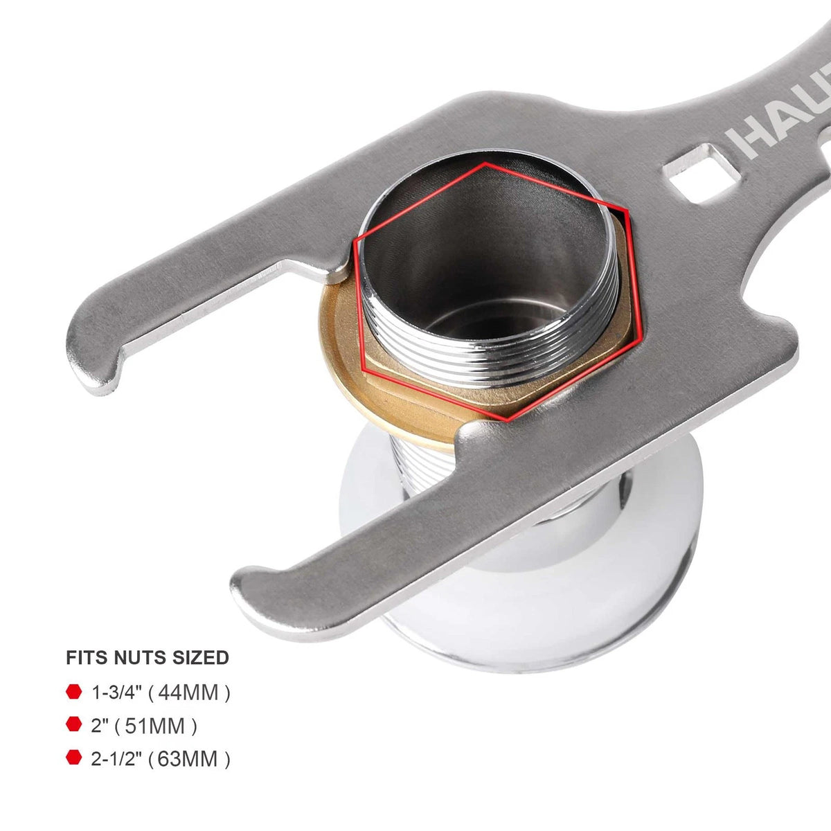 3 Way Plumber's Sink Strainer Wrench for HAUTMEC