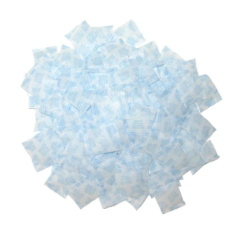 100 Packets Silica Gel Desiccant 2 Gram for Moisture Control