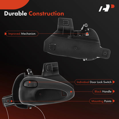 Rear Right Interior Door Handle for Pontiac Grand Am (1999–2005) 22616252, 82723