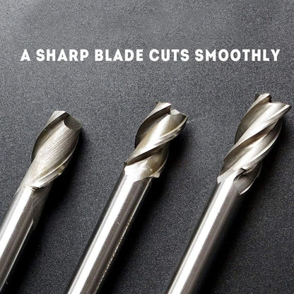 8Pcs End Mill Bits HSS CNC Cutter Set (2mm-12mm)
