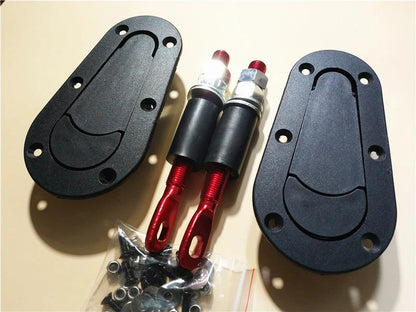 Flush Mount Hood Latch Pin Locking Kit for Universal Racing Car