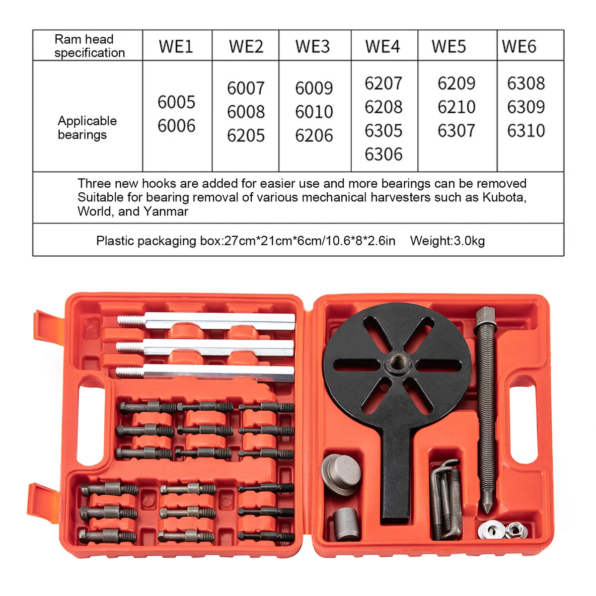3 Jaw Bearing Puller for Disassembly and Inner Hole Removal