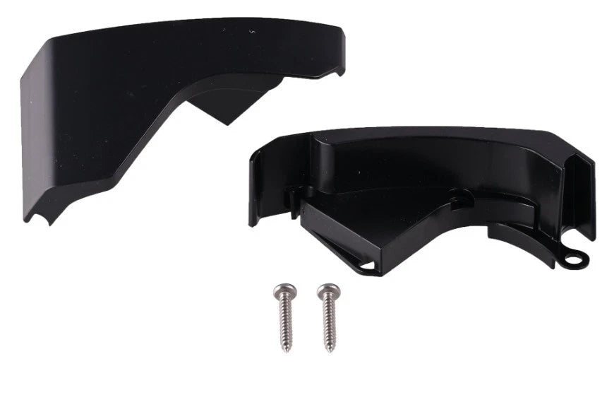 Set of 2 Leadrail End Plates for Thule 6300 Motorhome Awning (Black) - 1500603335