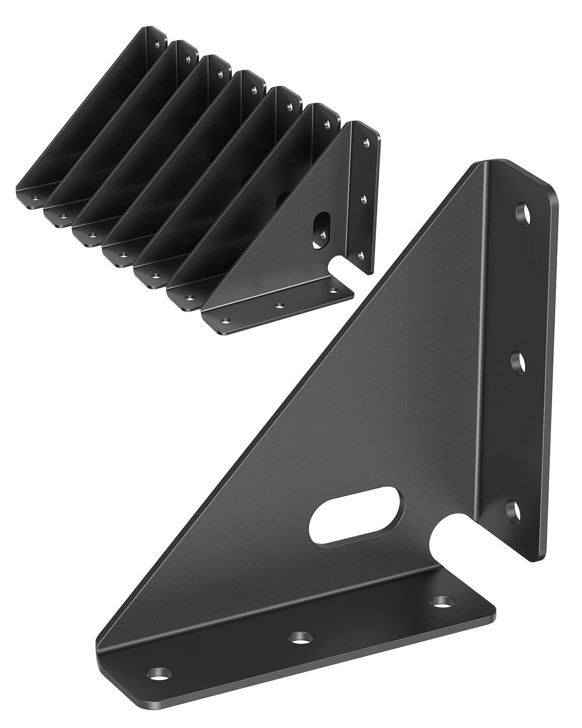 Heavy Duty Metal Triangle Corner Brackets for Wood