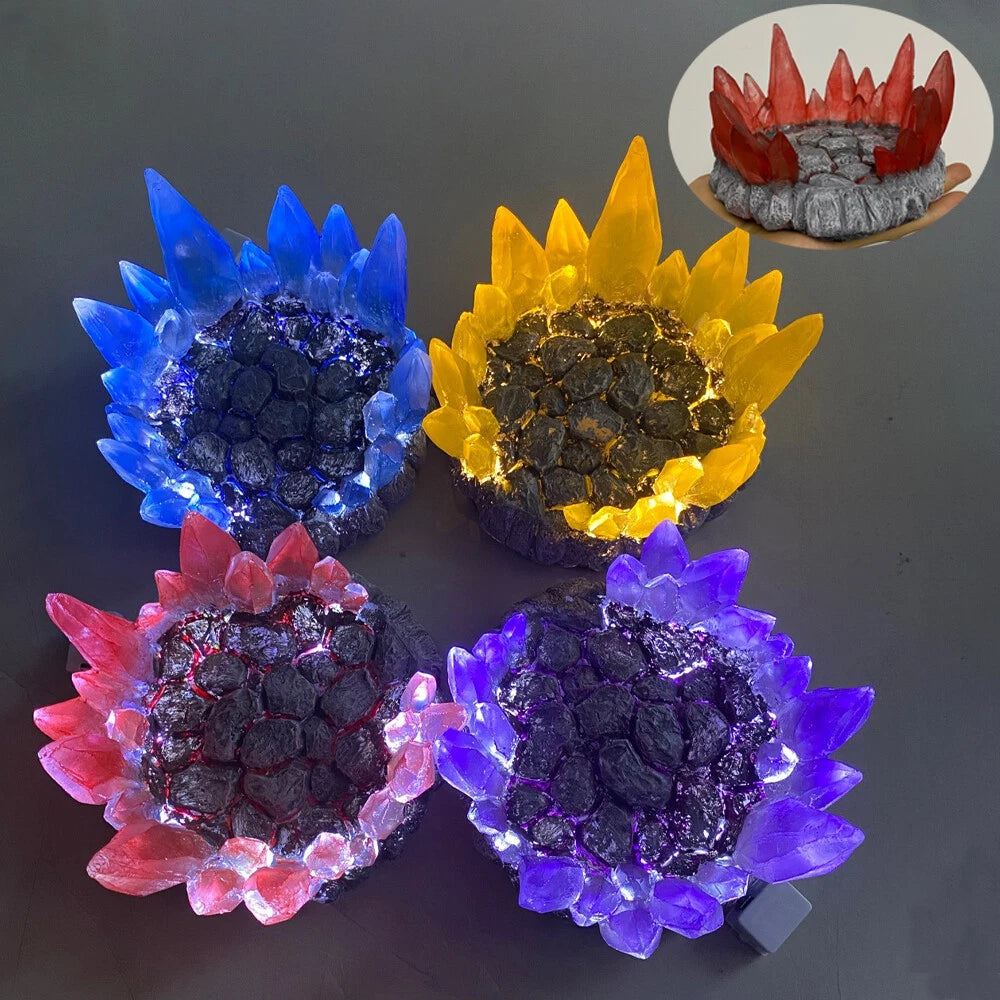 Anime LED Light Flame Ice Water Scene Battle Platform Model Base