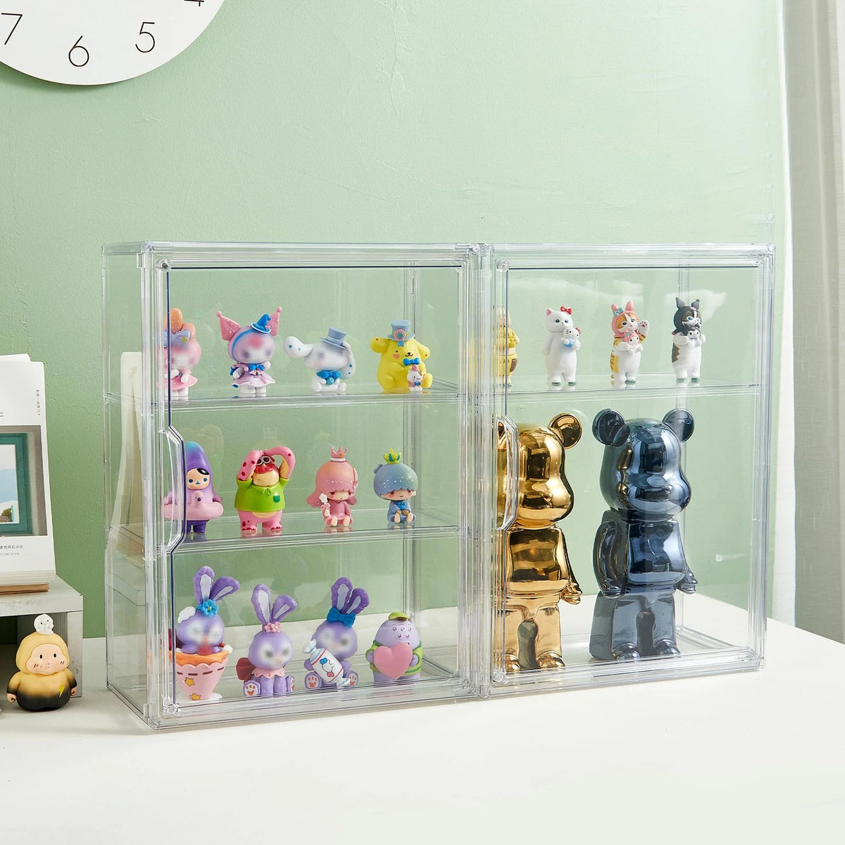 3-Tier Wall-Mounted Acrylic Display Case for Collectibles