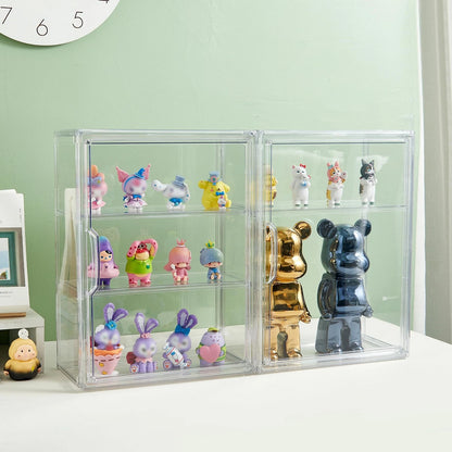 3-Tier Wall-Mounted Acrylic Display Case for Collectibles