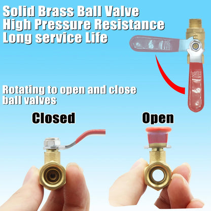 1/4 inch NPT Brass Ball Valve for Air Compressor