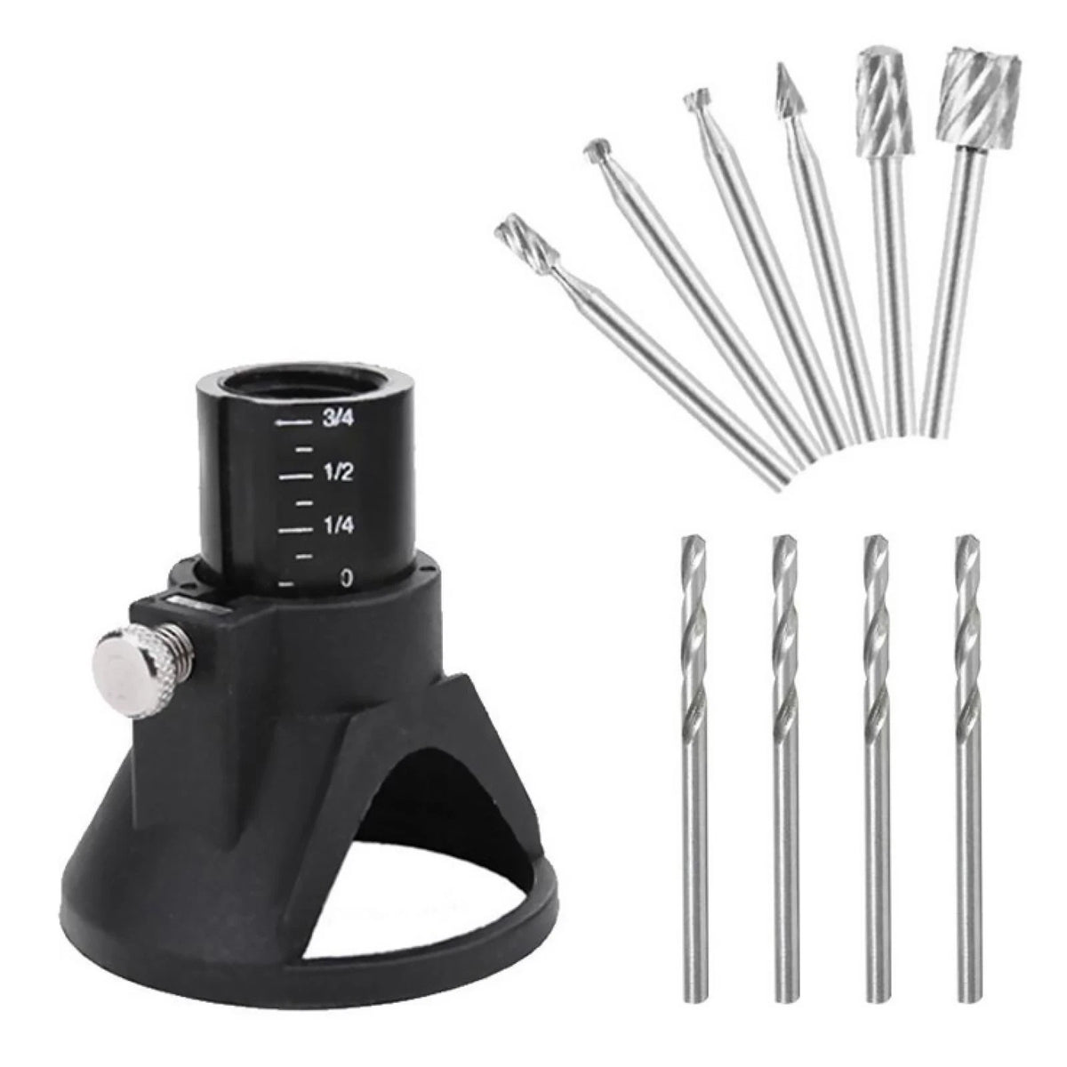 Large Window Rotary Tool with 10 Drill Bits