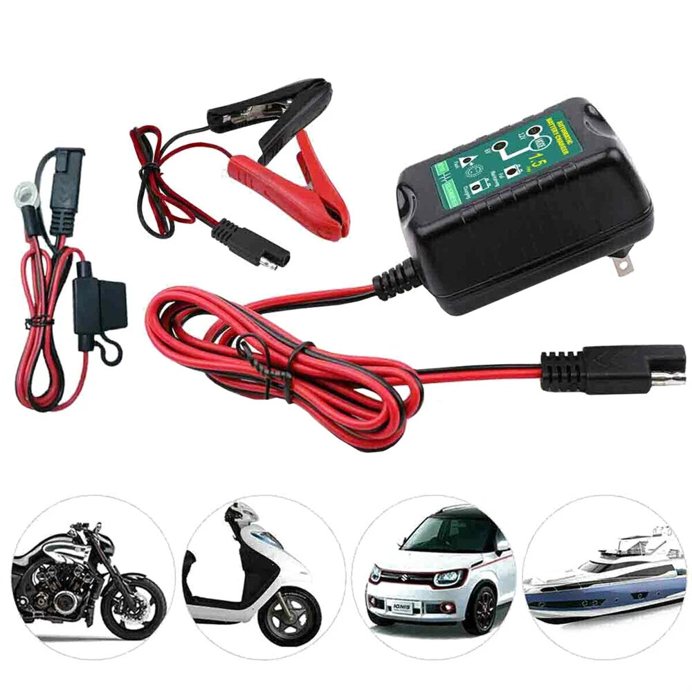 Automatic Battery Charger Maintainer for Motorcycle 6V 12V
