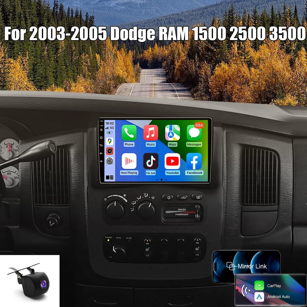 Car Stereo Radio for Dodge RAM 1500 2500 3500 (2003–2005)