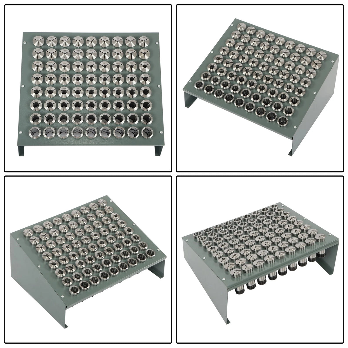 72 Pcs 5C Collet Set (64th Sizes) with Rack, Accuracy 0.0005"