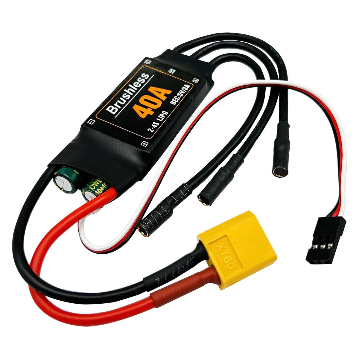 40A Brushless ESC Speed Controller 2-4S with XT60 Plug for RC