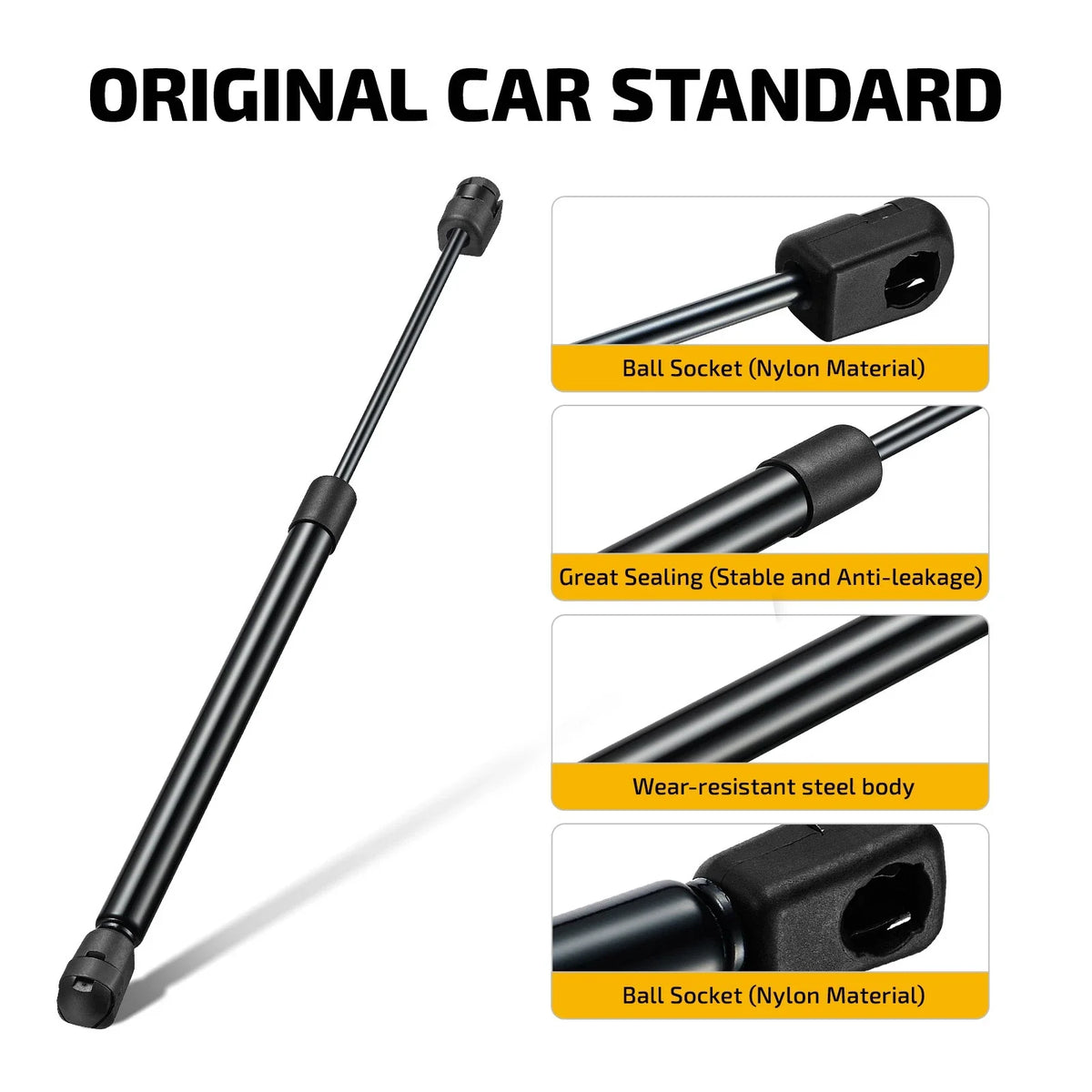 Leer Camper Shell Gas Strut ML1310 for Truck Topper (15", 10lb/45N)