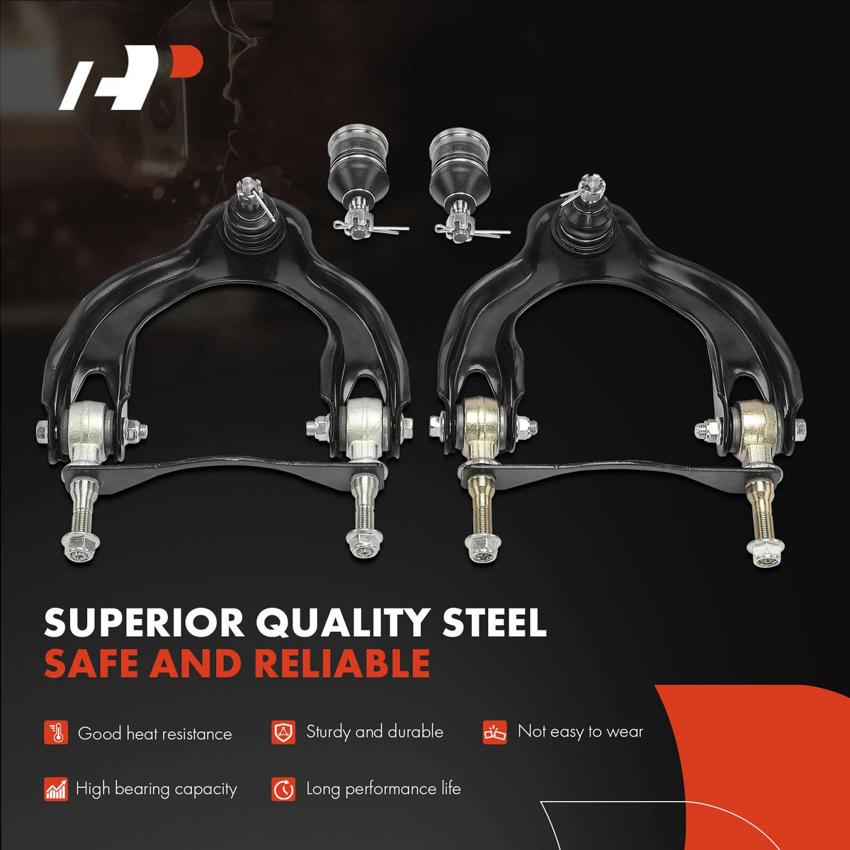 Set of 8 Front Control Arms w/ Ball Joints for Honda Civic (1992–1995)
