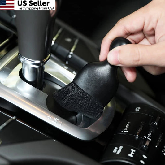 Soft Bristle Car Interior Detailing Brush for Universal Use (3.86 x 1.77 inches)