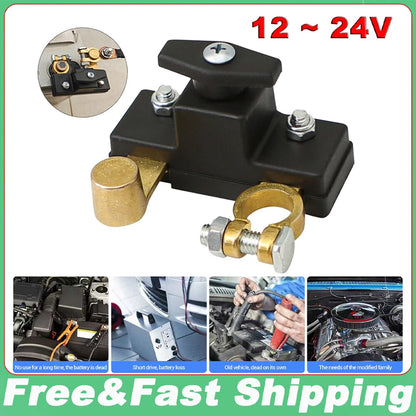 Car Battery Disconnect Isolator Cut Off Switch 12/24V Universal